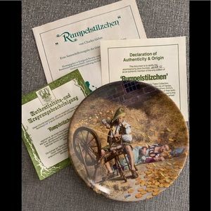 Bradford Exchange Collection Plate-Rumpelstilzchen